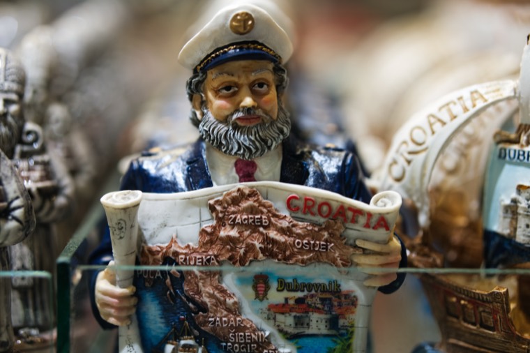 Croatian captain souvenir figurine