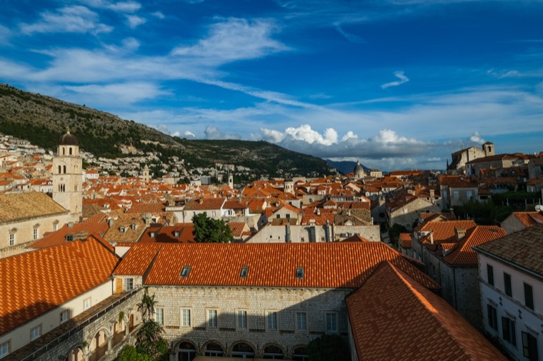Dubrovnik old town rooftops