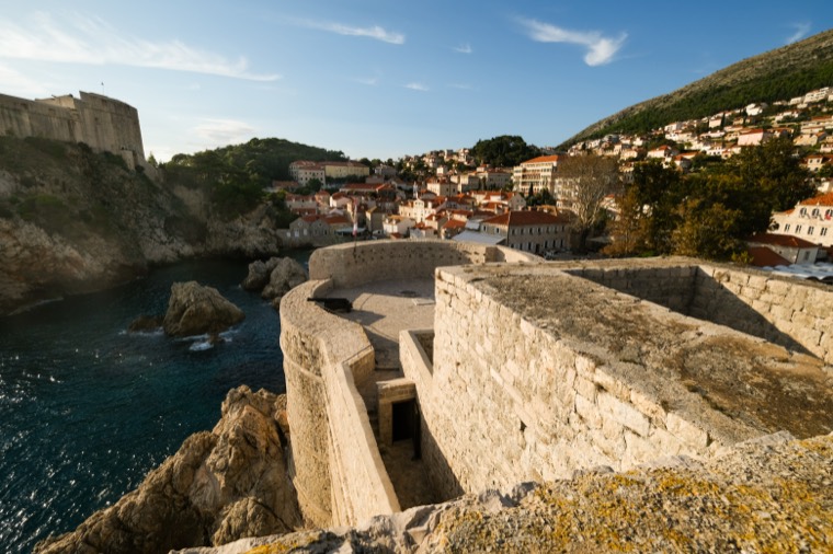 Dubrovnik city walls panorama