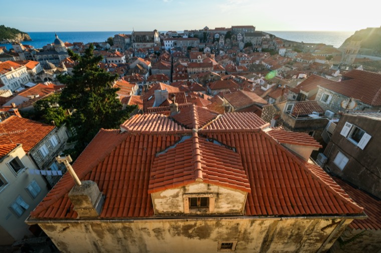 Dubrovnik red rooftops panorama