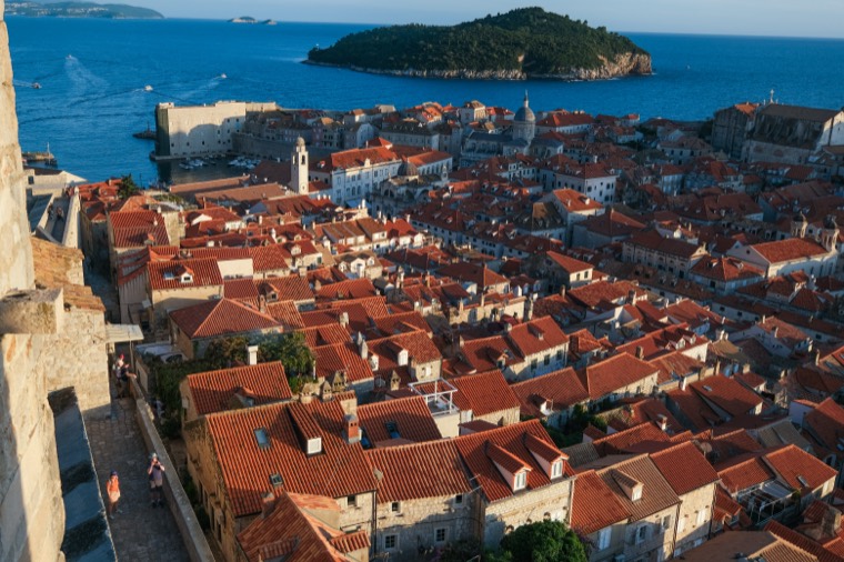Dubrovnik old town rooftops